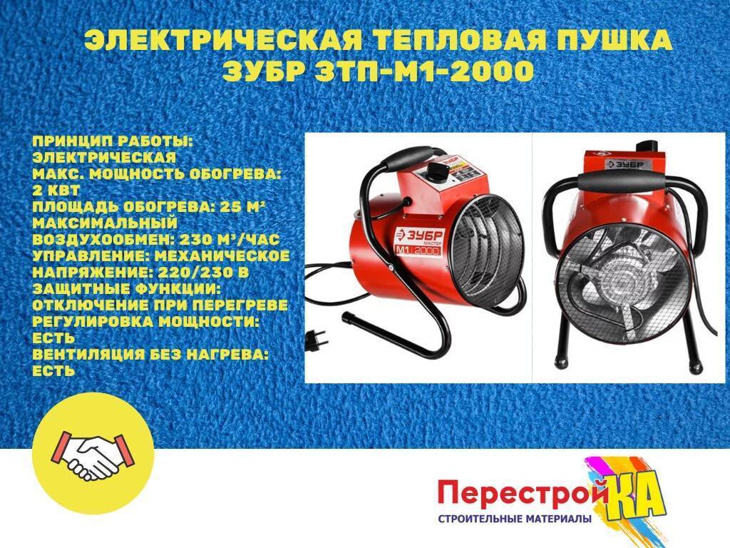 Как выбрать лучшую электрическую тепловую пушку: принцип работы, критерии подбора, обзор 7 популярных моделей, их плюсы и минусы