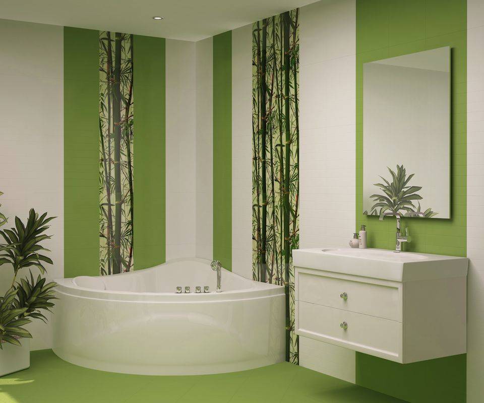 Как подобрать плитку с рисунком бамбук для оформления интерьера ванной комнаты? виды, производители, цветовые сочетания +фото и видео