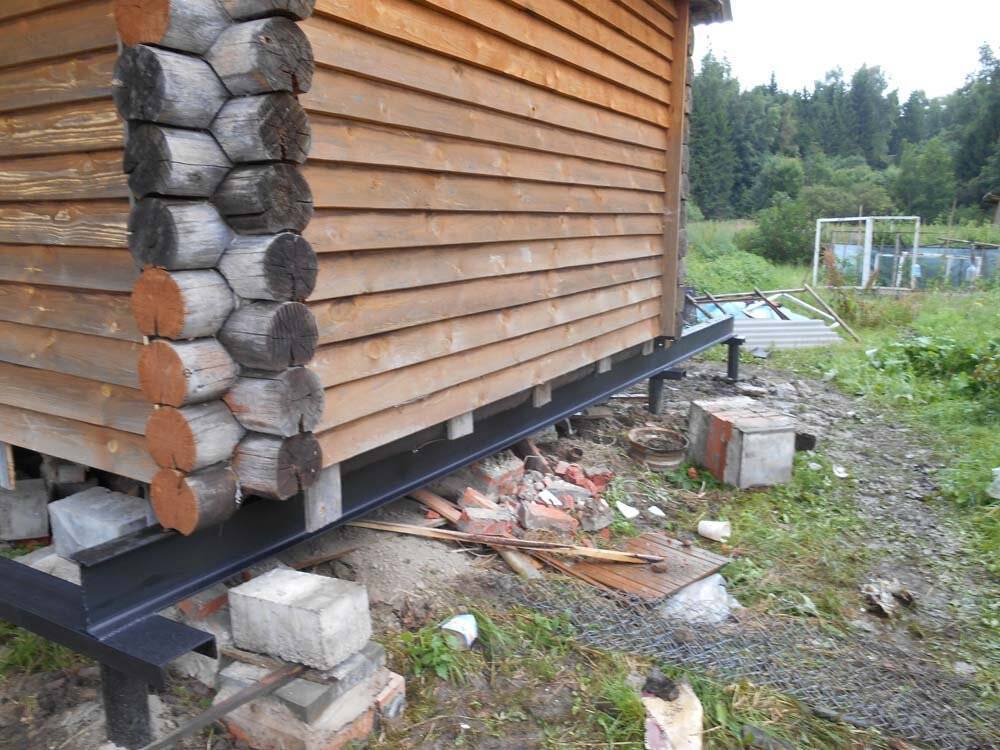 Замена столбчатого фундамента винтовыми сваями