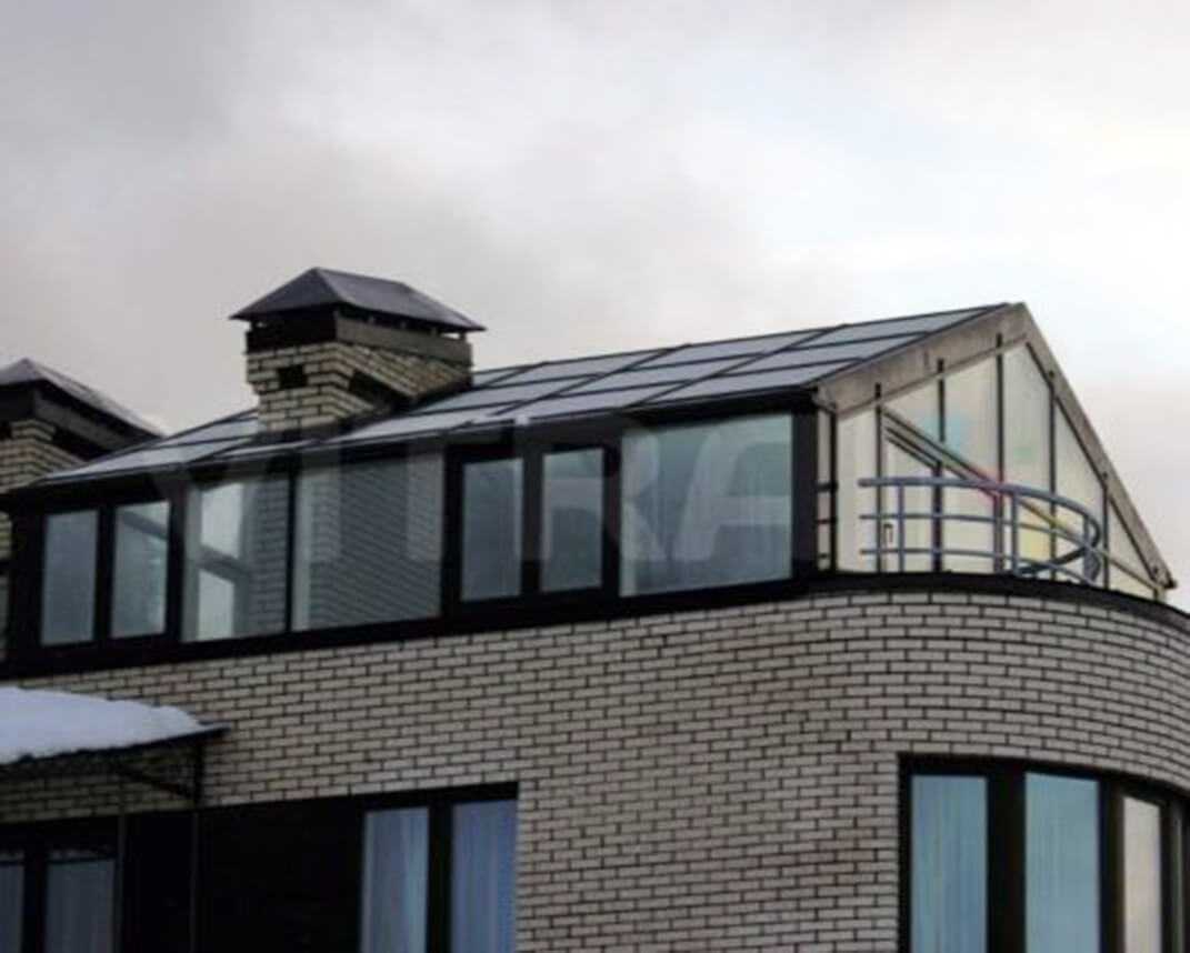 Зимний сад на крыше дома, на мансарде и над гаражом  зимняя оранжерея над домом своими руками
