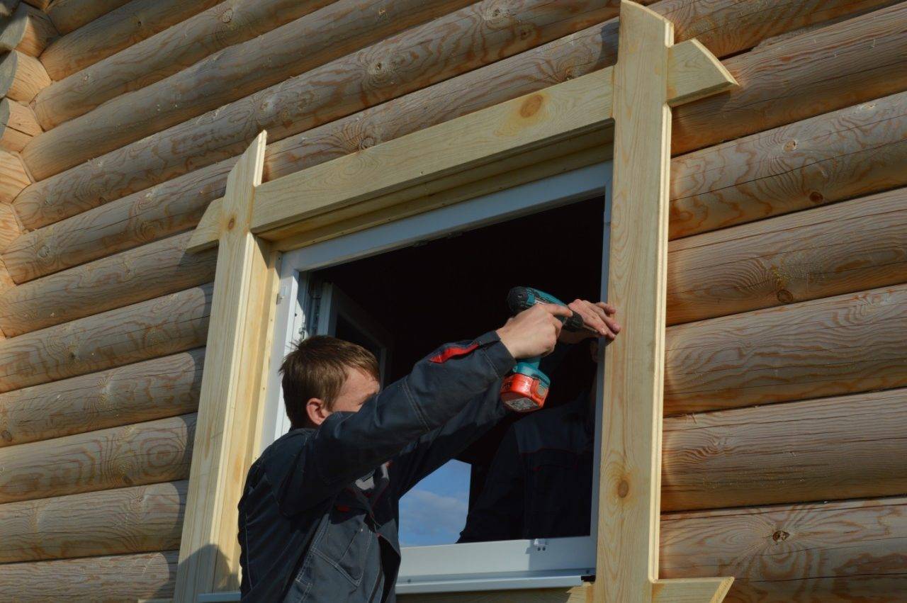 Откосы для пластиковых окон в деревянном доме: работы своими руками, варианты