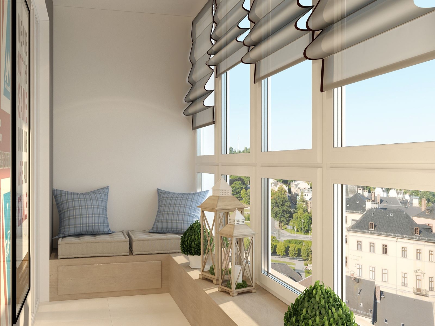 Последние тренды в дизайне балконов с панорамным остеклением