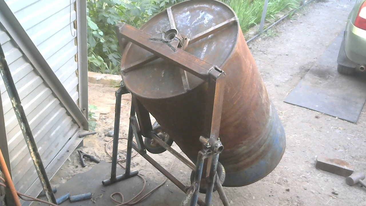 ᐉ бетономешалка из бочки или стиральной машины – делаем сами - ruogorod.ru
