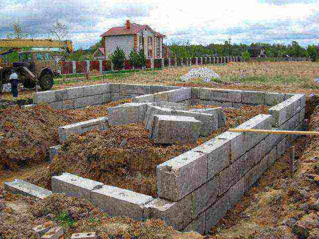 Фундамент для дома из газосиликатных блоков