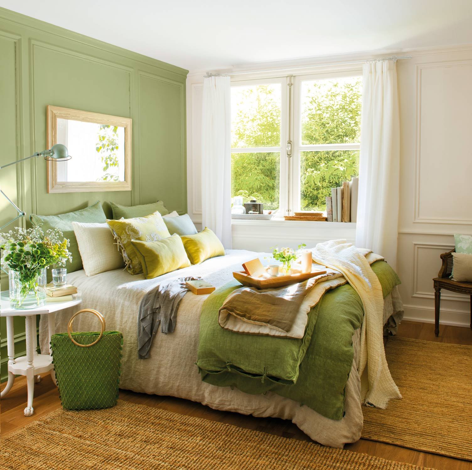 Зеленый цвет стен - 50 фото красивого и стильного дизайна зеленого оттенка