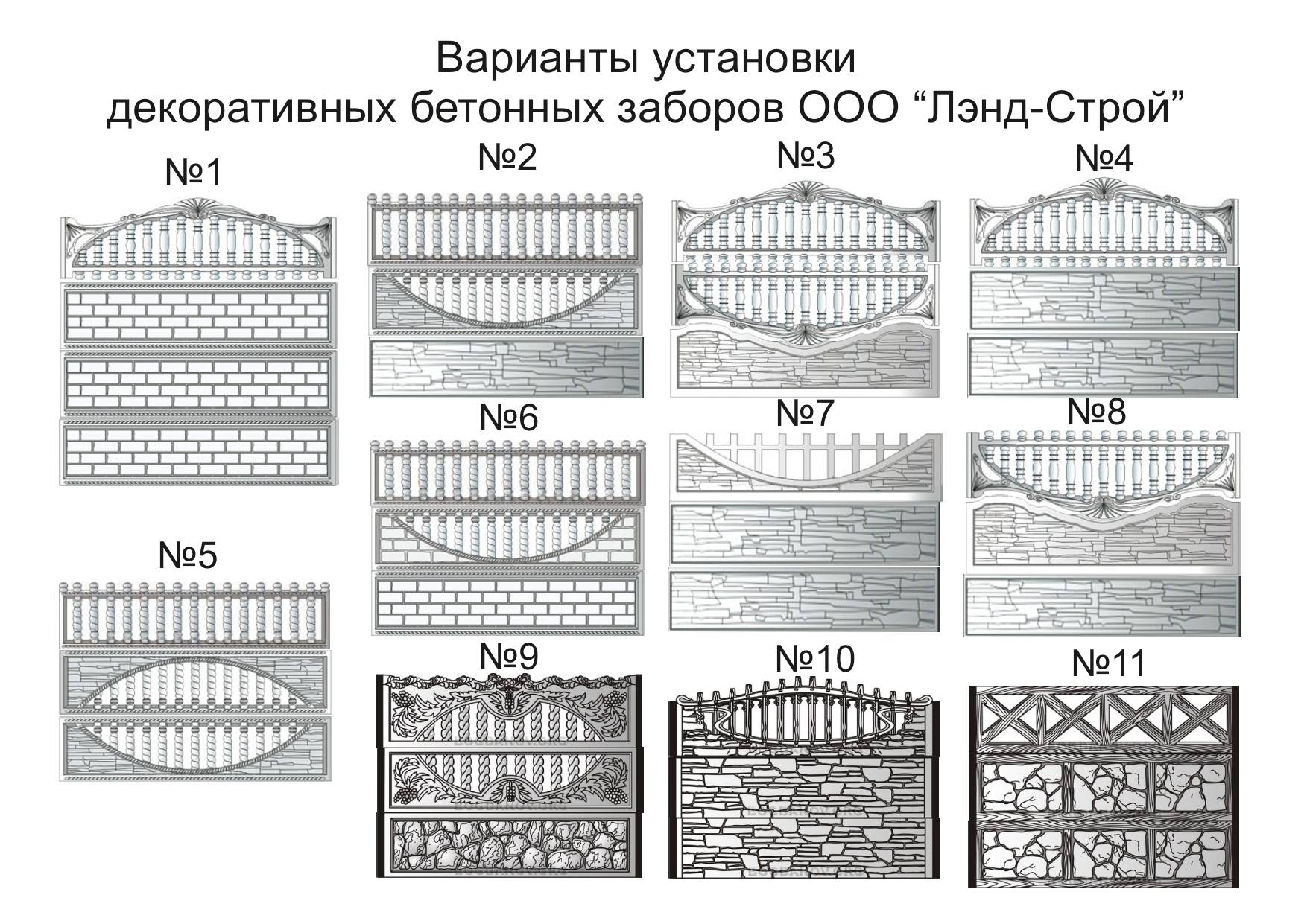 Забор бетонный секционный: размеры секций и монтаж