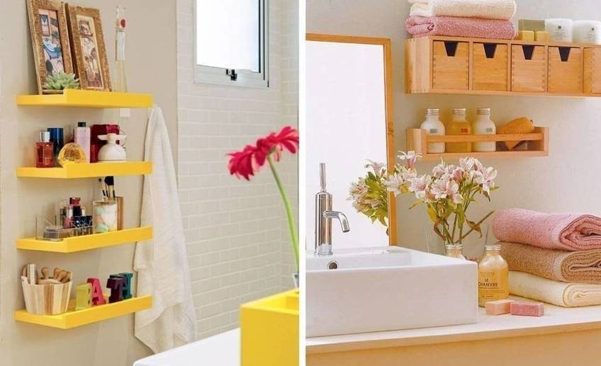 Как сделать полки для ванной комнаты - готовые и своими руками: Виды дизайна