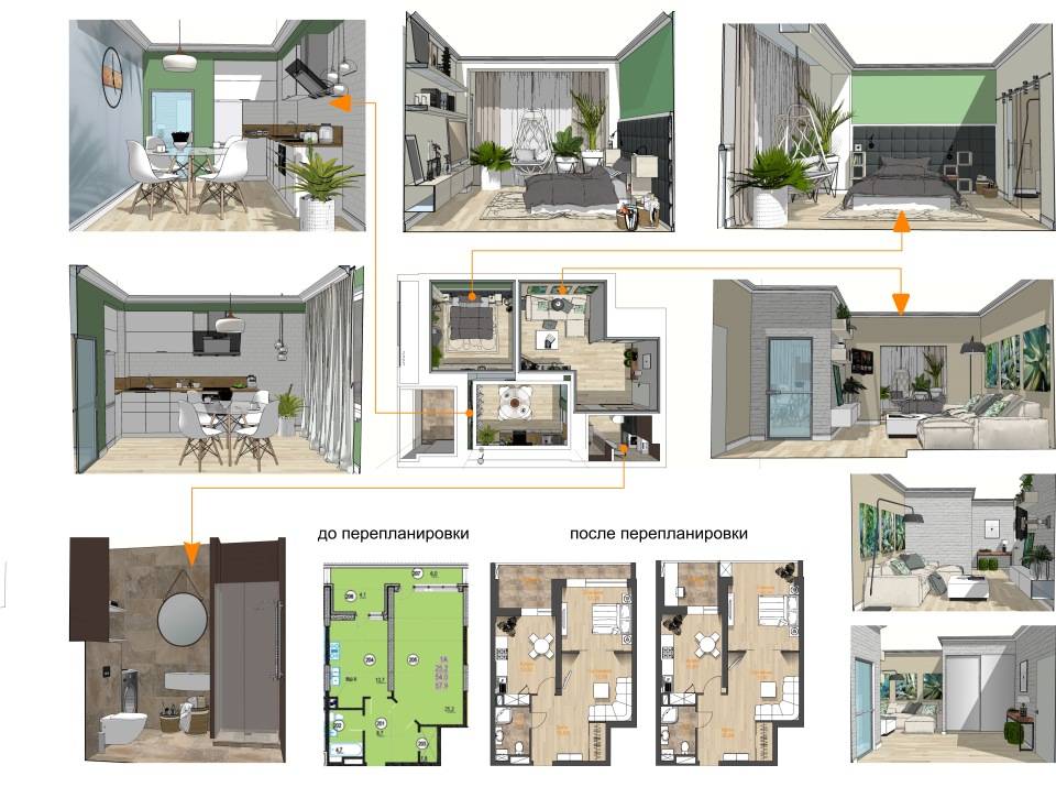 Март 2023 ᐈ 🔥 (+70 фото) схемы и фото планировок 2х комнатных квартир удачные решения