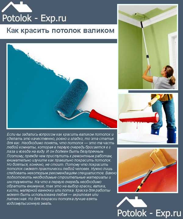 Каким валиком красить потолок водоэмульсионной краской