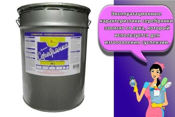 Характеристики и области применения краски серебрянки