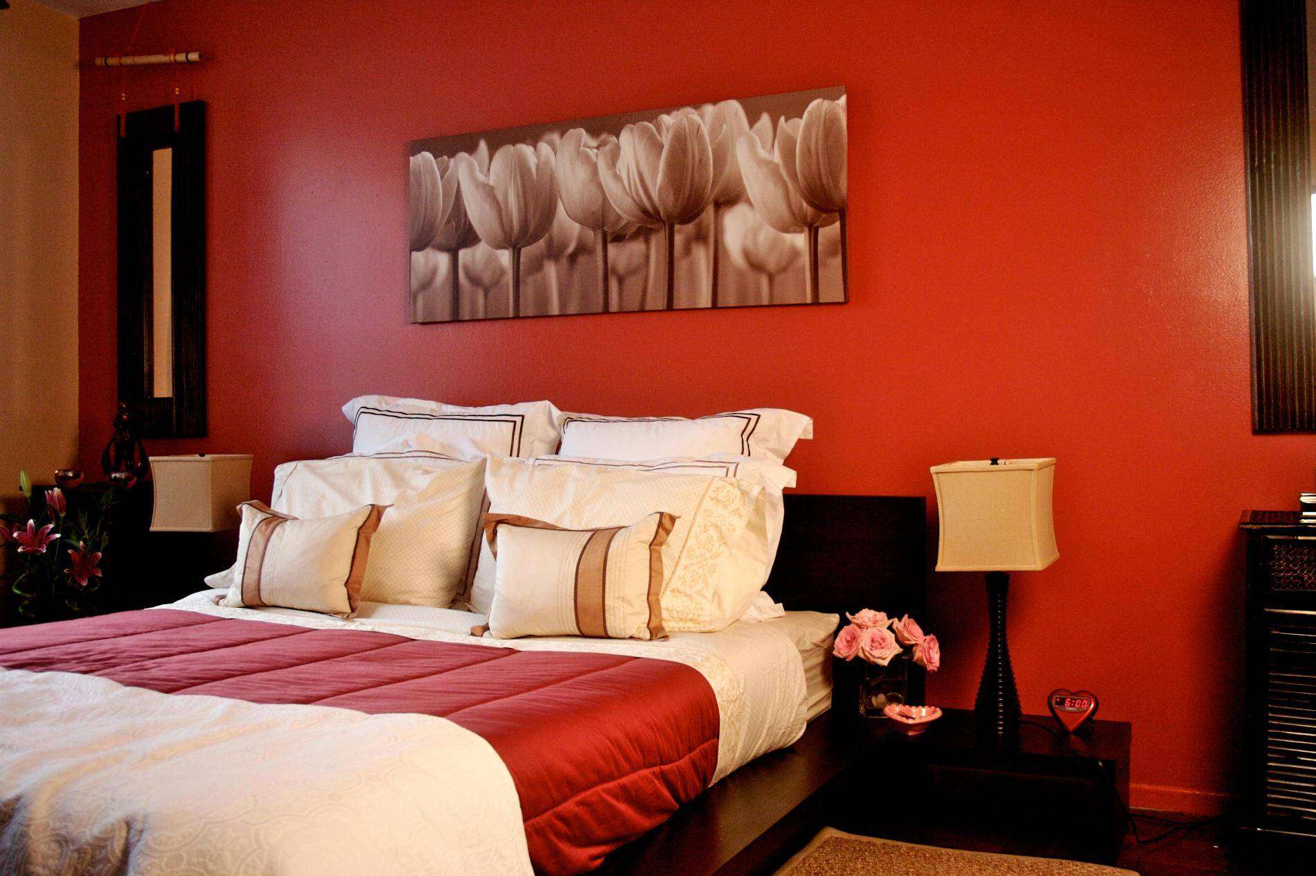 В какой цвет покрасить спальню: правила, советы, фото