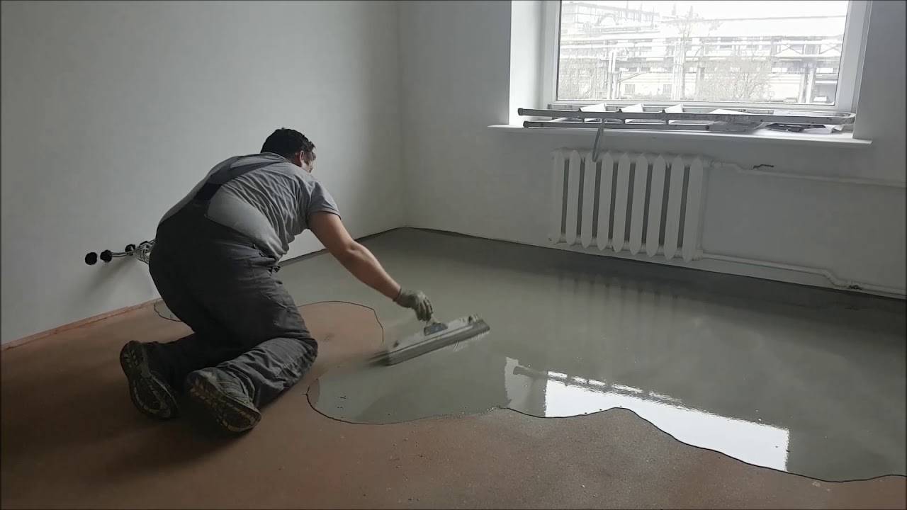 Выравнивание пола самовыравнивающейся смесью своими руками