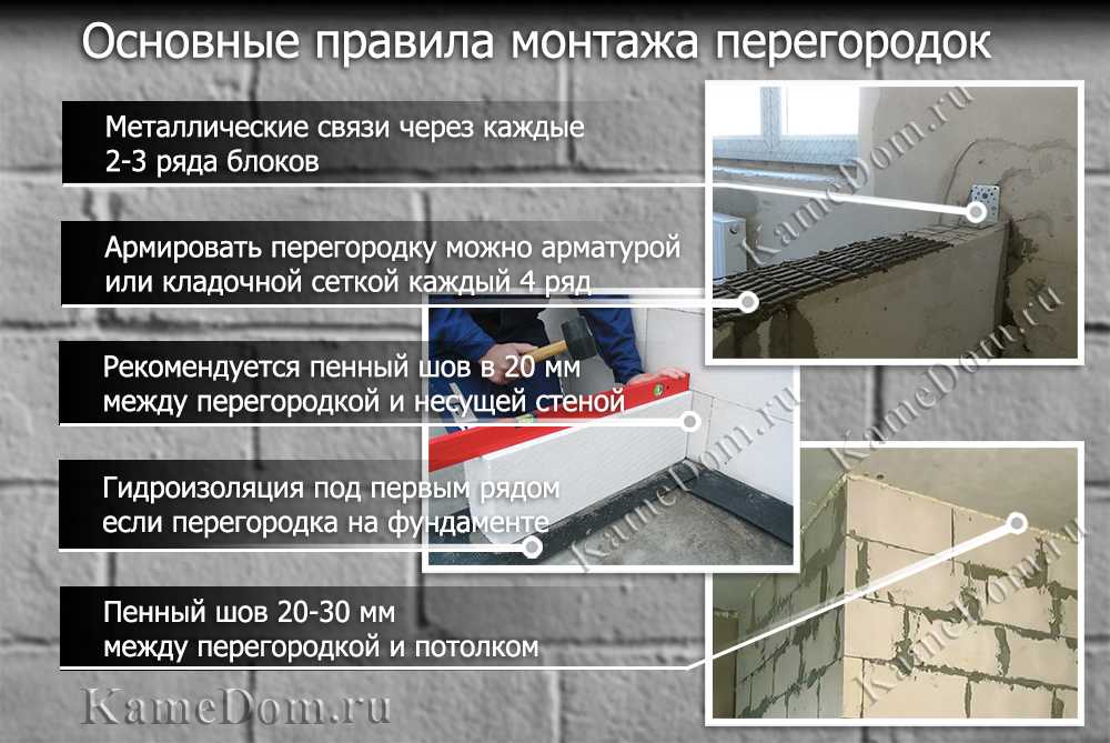 Перегородки из газосиликатных блоков: требования к стенам, пошаговая инструкция кладки своими руками
