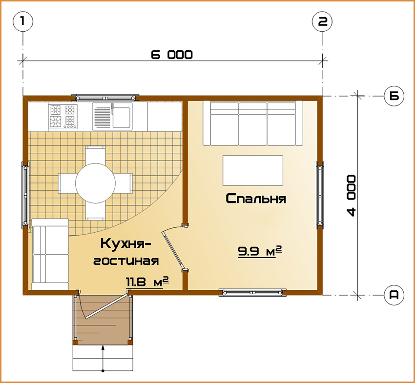 Построить каркасный дом 6х4