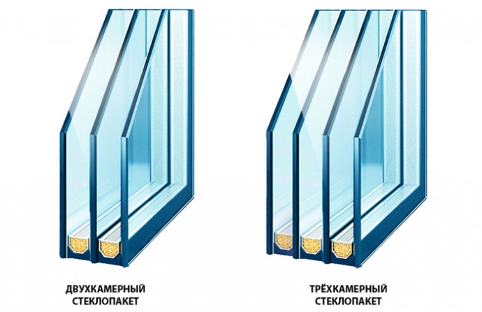 Пластиковые окна (двухкамерные и трехкамерные) – отличие: обзор