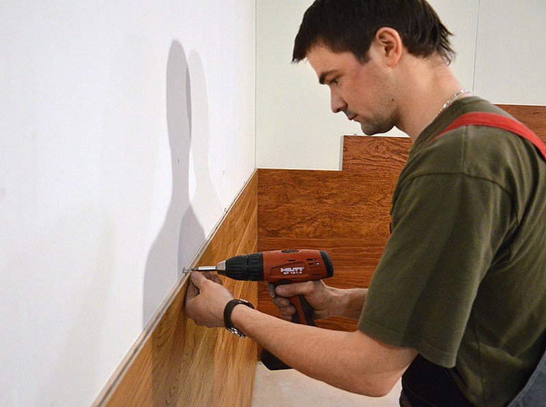Как проводится укладка ламината на стену: практические советы | онлайн-журнал о ремонте и дизайне