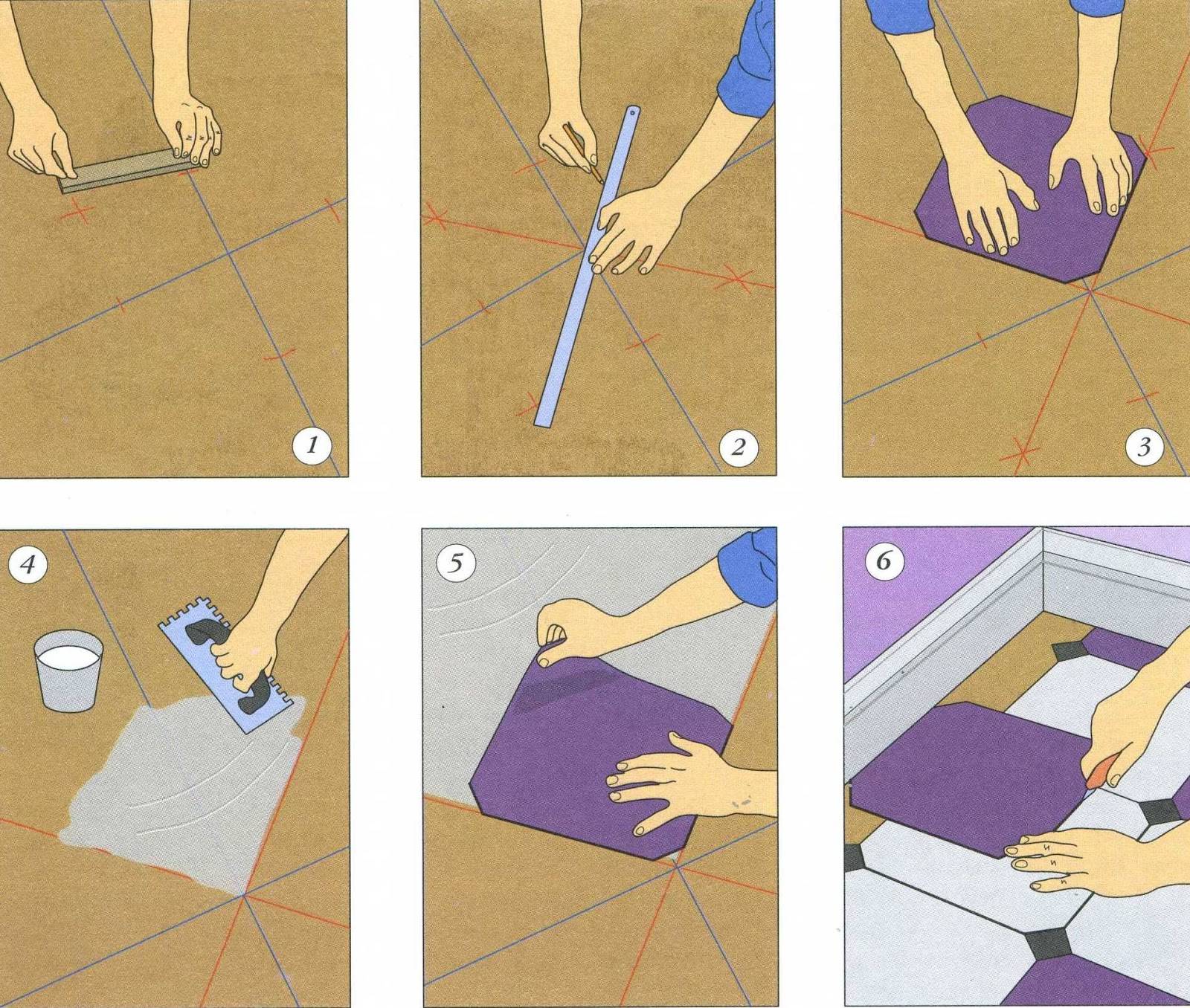 Как наклеить потолочную плитку своими руками
