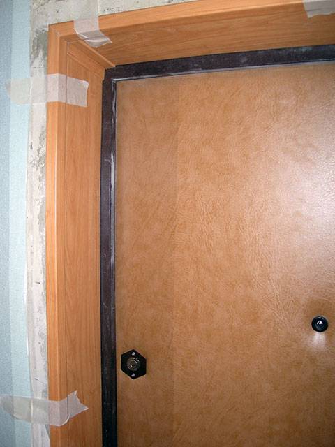 Откосы из мдф для входной двери: особенности монтажа - способы приклеивания