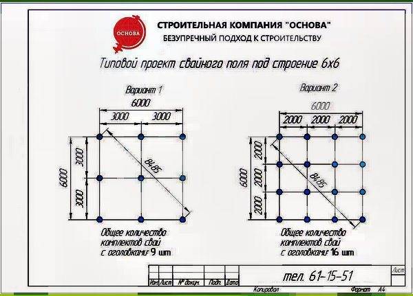 Геодезическая разбивка свайного поля - составление акта разбивки свайного поля