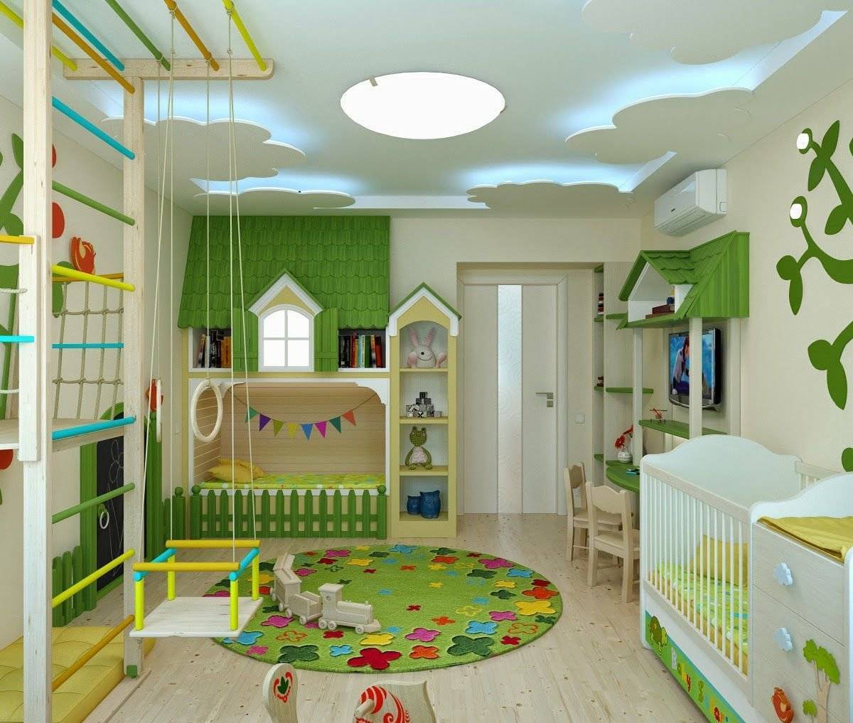 Дизайн игровой комнаты для детей: территория детского комфорта