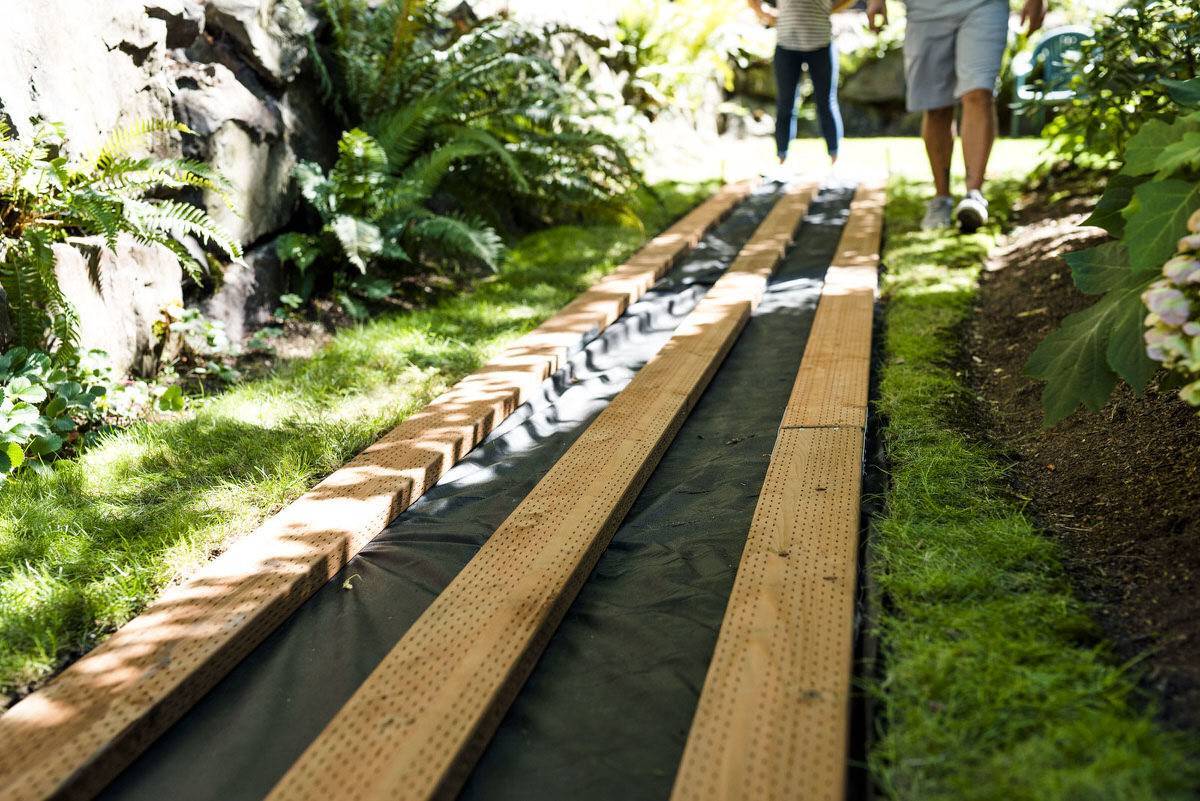 Садовые дорожки из дерева – как сделать практичное и декоративное украшение для сада своими руками