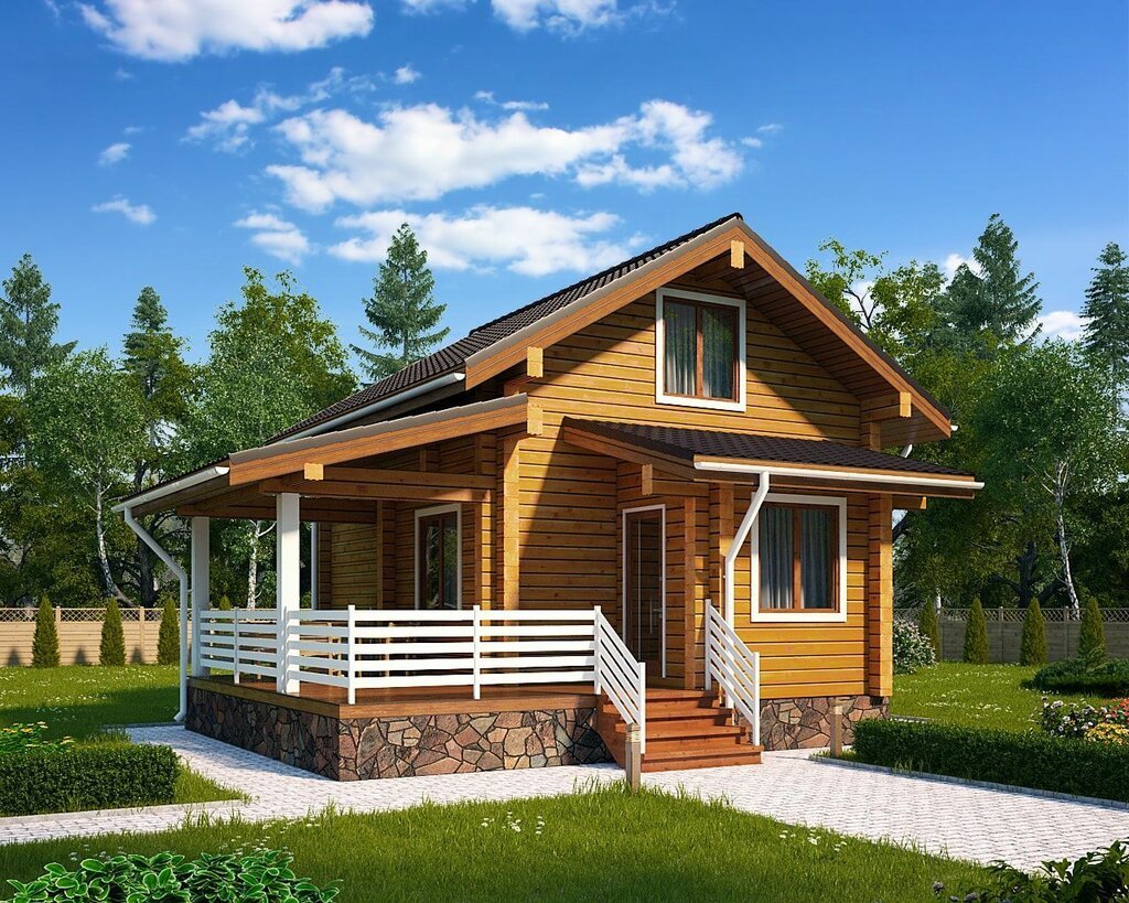 Планировка дома из бруса