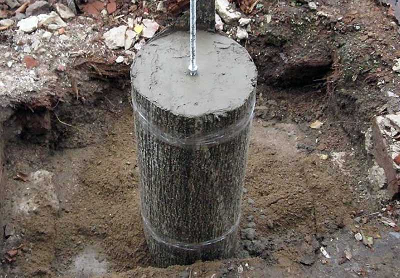 Применение свай из канализационных пластиковых труб для возведения фундамента