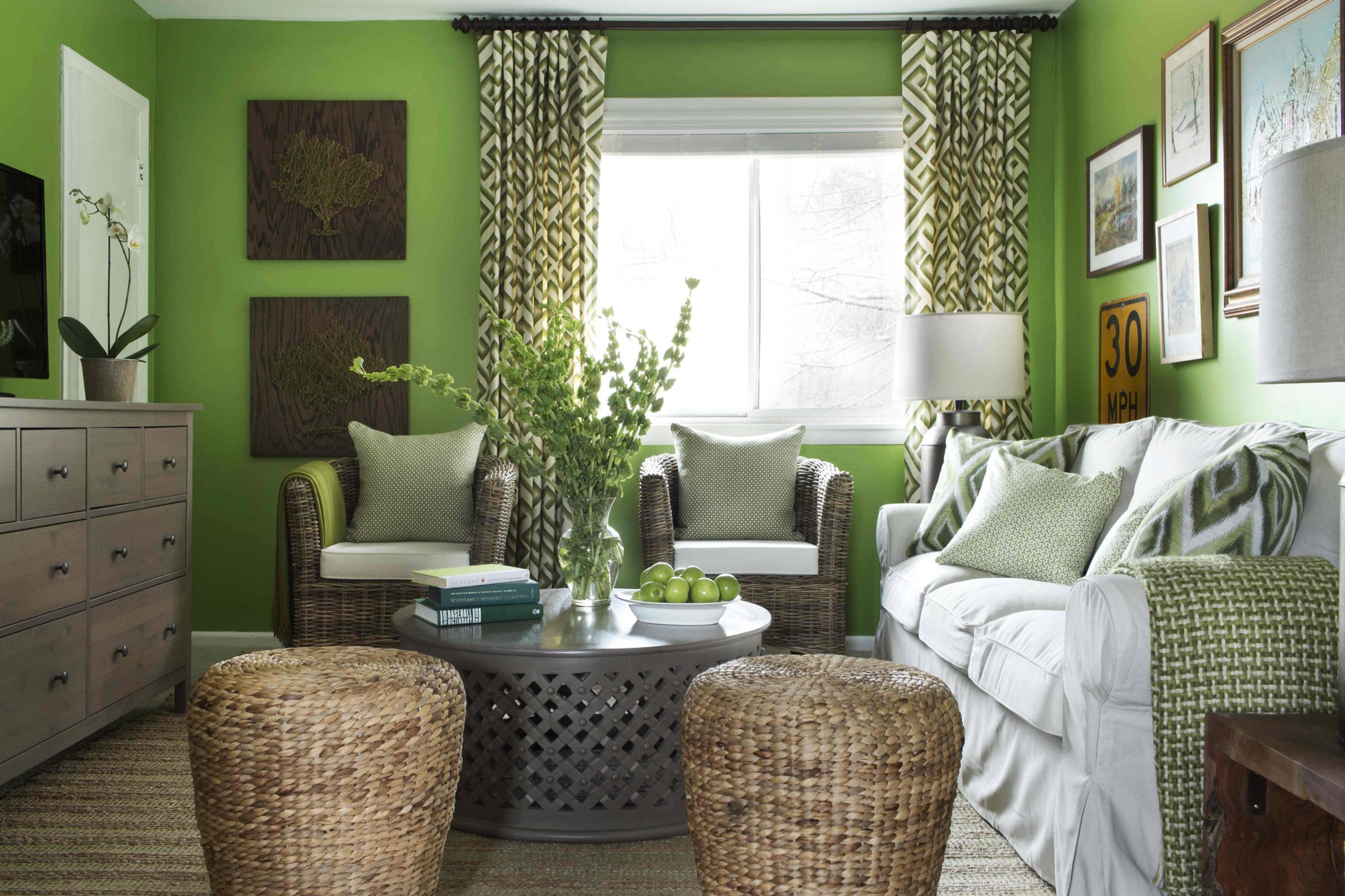 Стоит ли использовать Зеленые обои в интерьере: спальне, кухне, гостинной - ОБзор
