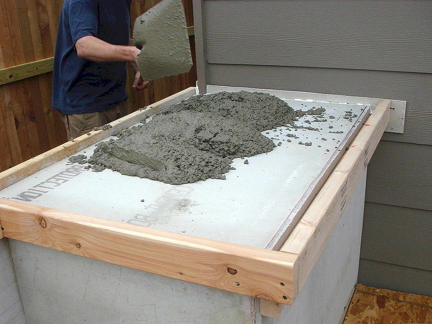 Как быстро и качественно сделать столешницу из бетона для использования в доме? инструкция и фото