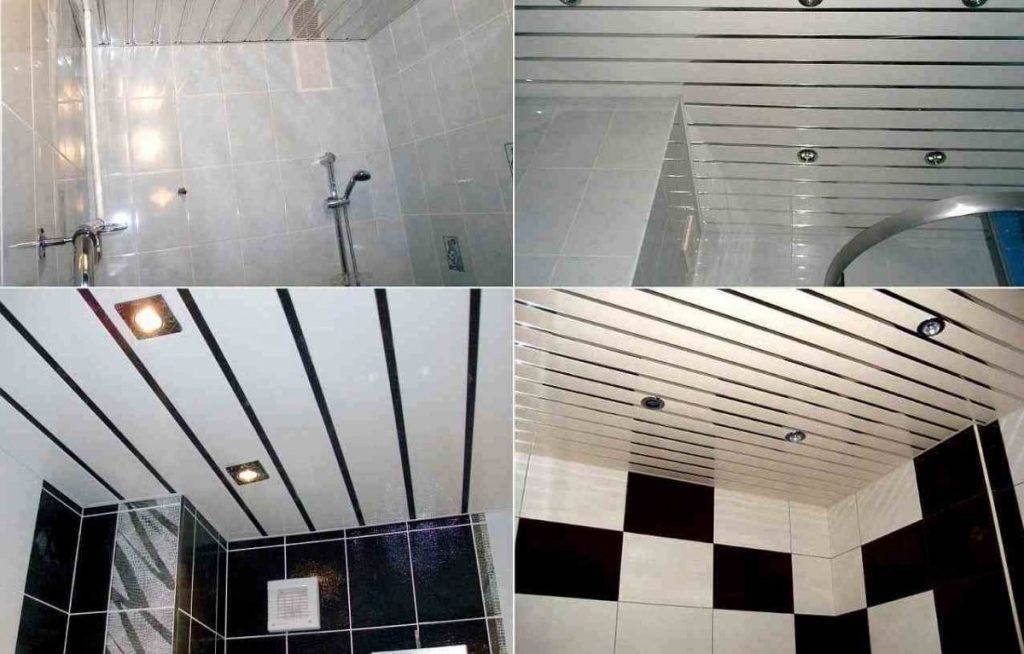 Как монтировать, крепить реечный потолок в ванной